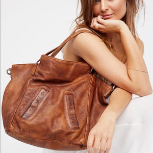 Free people washed leather tote